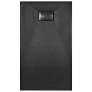 vidaXL Shower Base Tray SMC Black 120x70 cm