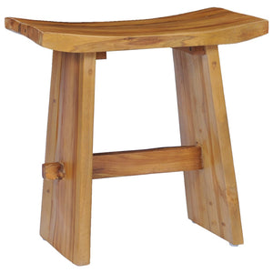 vidaXL Stool Solid Teak Wood