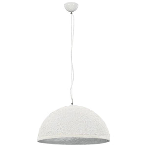 vidaXL Pendant Lamp White and Silver Ø50 cm E27