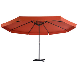 vidaXL Garden Parasol with Portable Base Terracotta