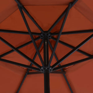 vidaXL Garden Parasol with Portable Base Terracotta