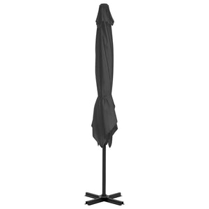 vidaXL Garden Parasol with Portable Base Anthracite