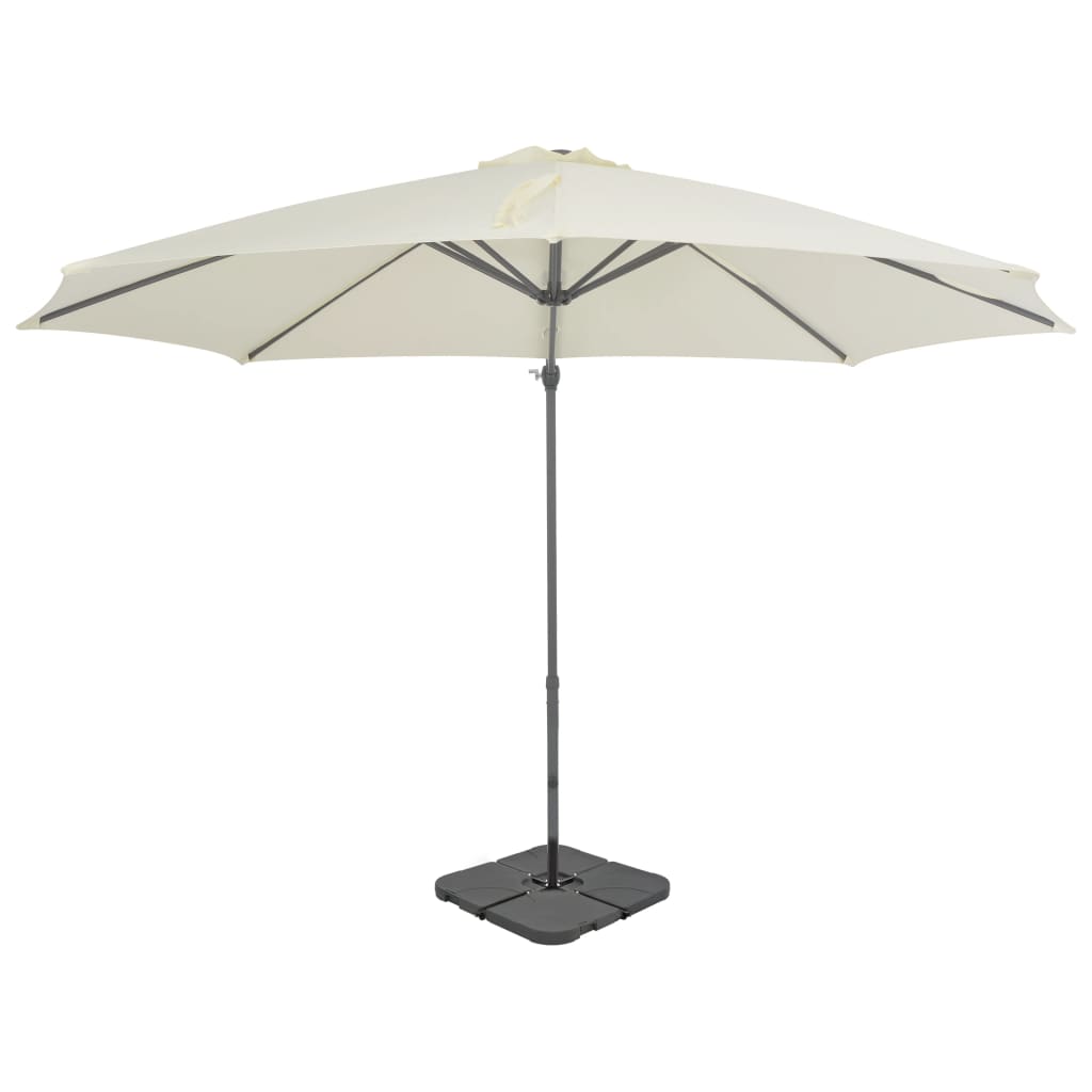 vidaXL Garden Parasol with Portable Base Sand