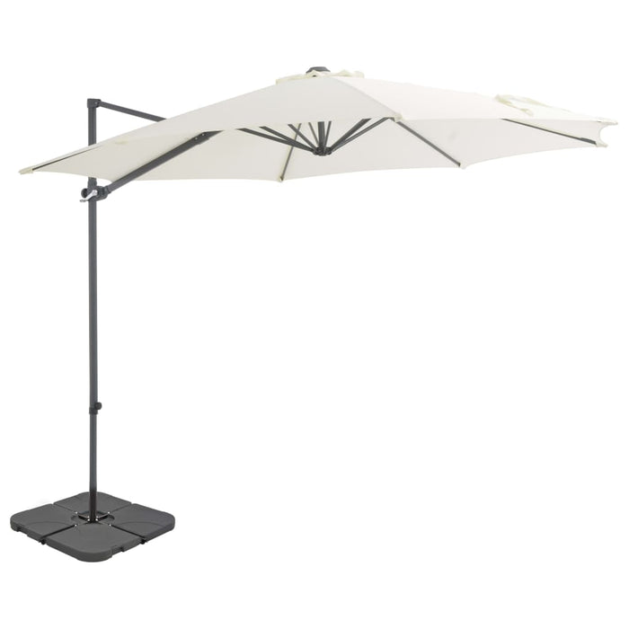 vidaXL Outdoor Umbrella with Portable Base Sand