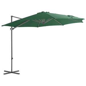 vidaXL Garden Parasol with Portable Base Green