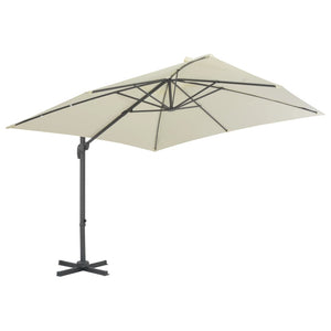 vidaXL Garden Parasol with Portable Base Sand