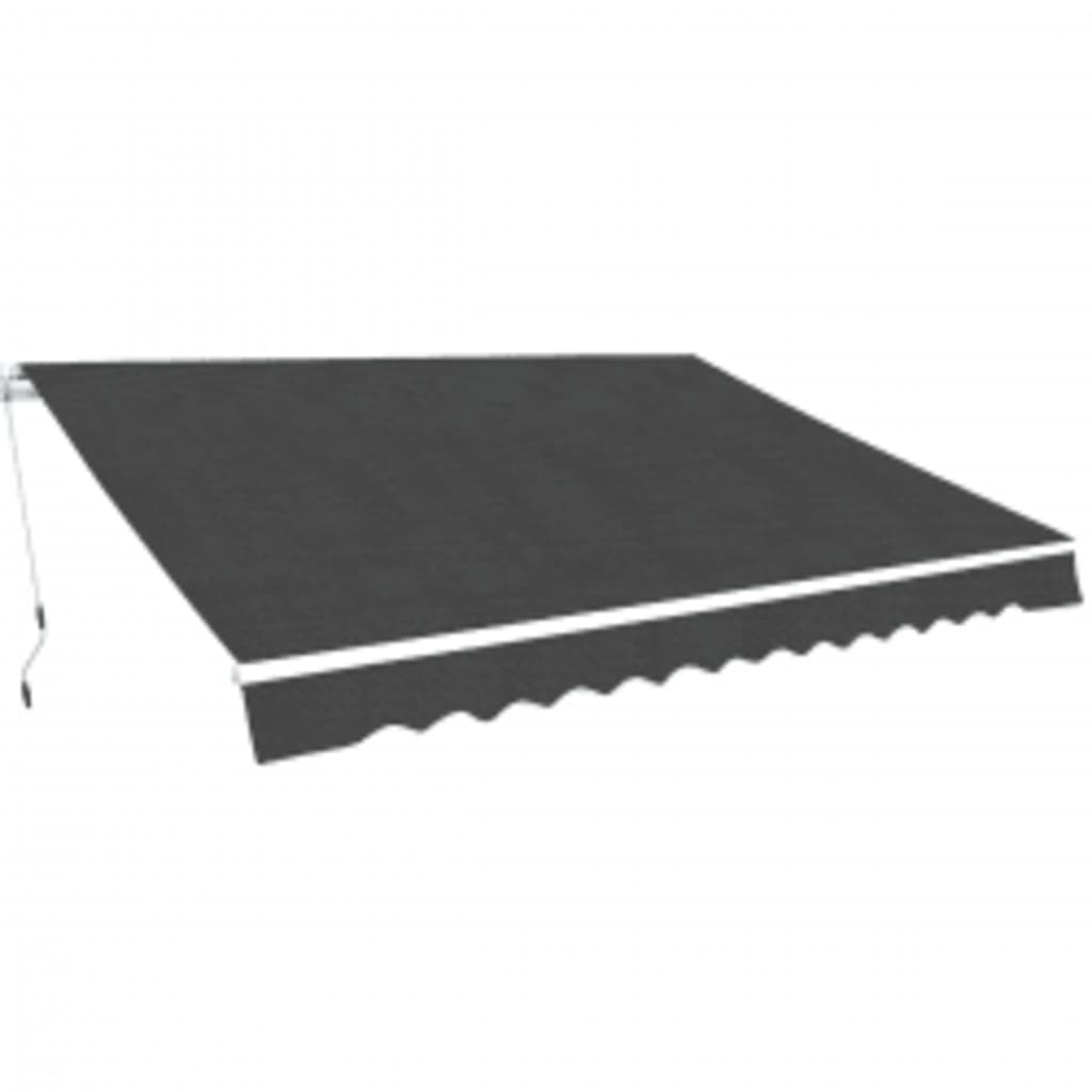 vidaXL Folding Awning Manual Operated 600 cm Anthracite