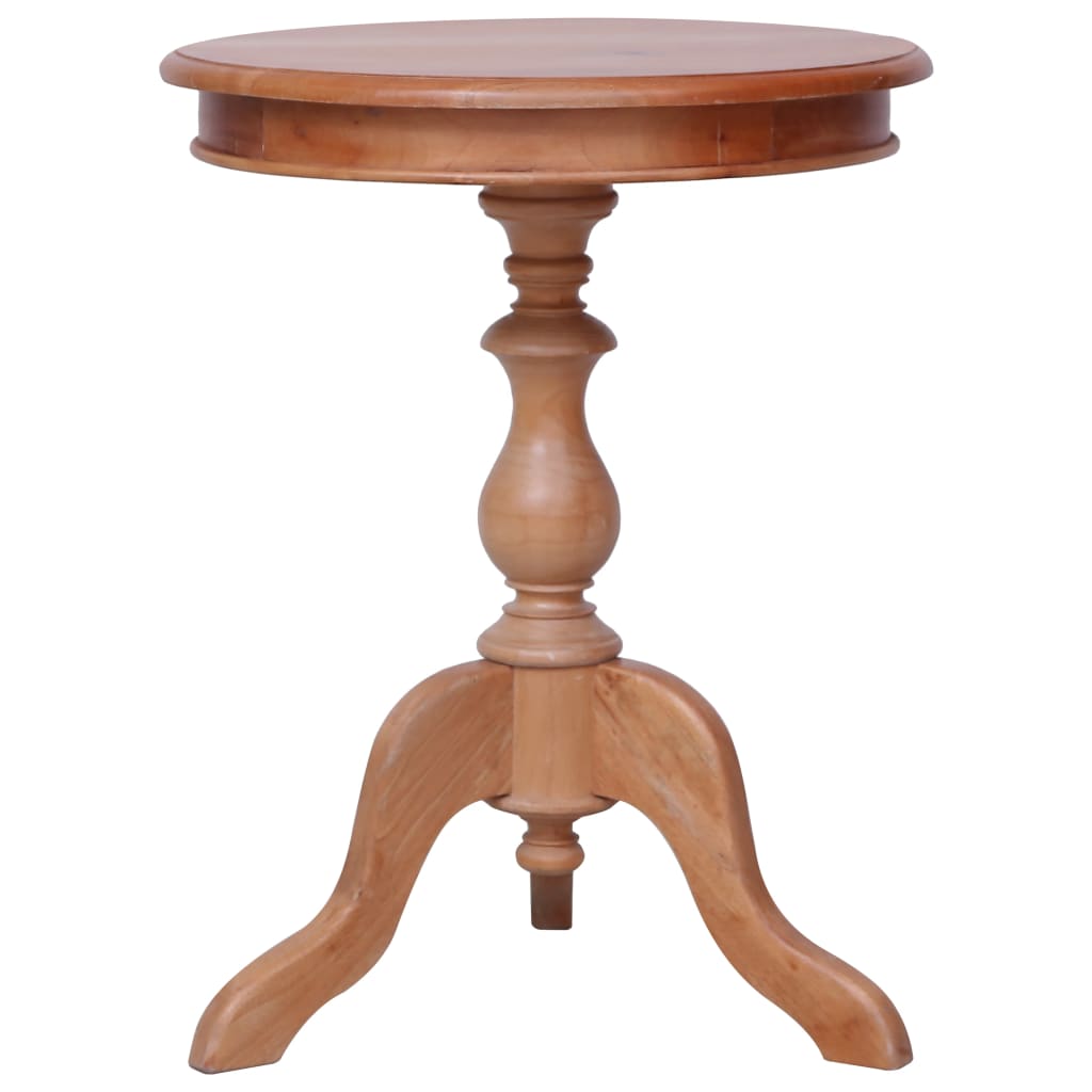 vidaXL Side Table Natural 50x50x65 cm Solid Mahogany Wood