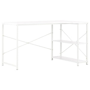 vidaXL Computer Desk White 120x72x70 cm