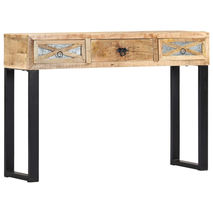 vidaXL Console Table 110x30x76 cm Solid Mango Wood