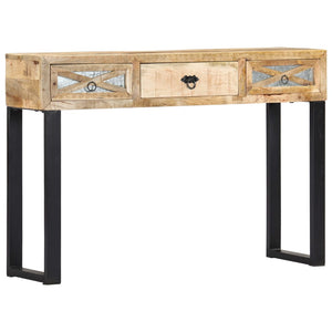 vidaXL Console Table 110x30x76 cm Solid Mango Wood