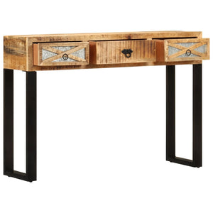 vidaXL Console Table 110x30x76 cm Solid Mango Wood