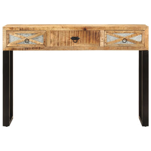 vidaXL Console Table 110x30x76 cm Solid Mango Wood