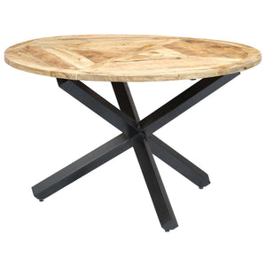 vidaXL Dining Table Round 120x76 cm Solid Mango Wood