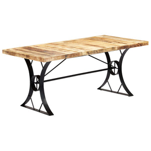 vidaXL Dining Table 180x90x76 cm Solid Mango Wood