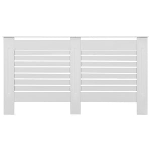 vidaXL Radiator Cover White 152x19x81.5 cm MDF