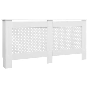 vidaXL Radiator Cover White 172x19x81.5 cm MDF