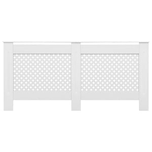 vidaXL Radiator Cover White 172x19x81.5 cm MDF