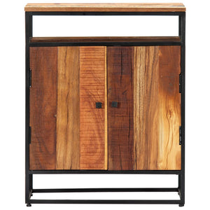 vidaXL Side Cabinet 60x35x76 cm Solid Reclaimed Wood and Steel