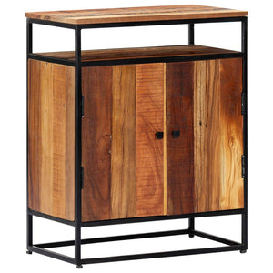 vidaXL Side Cabinet 60x35x76 cm Solid Reclaimed Wood and Steel