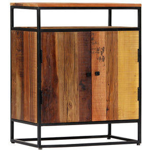 vidaXL Side Cabinet 60x35x76 cm Solid Reclaimed Wood and Steel