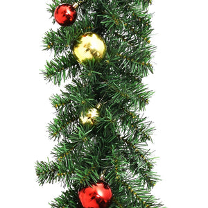 vidaXL Christmas Garland Decorated with Baubles 20 m