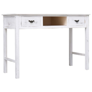 vidaXL Console Table Antique White 110x45x76 cm Wood