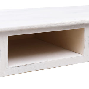 vidaXL Console Table Antique White 110x45x76 cm Wood