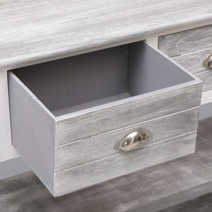 vidaXL Sideboard Antique Grey 115x30x76 cm Wood