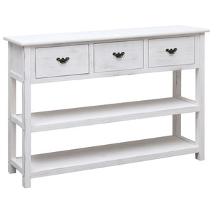 vidaXL Sideboard Antique White 115x30x76 cm Wood