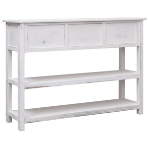 vidaXL Sideboard Antique White 115x30x76 cm Wood