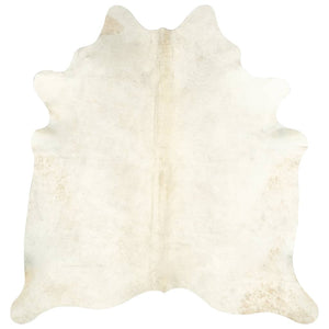 vidaXL Real Cow Hide Rug 150x170 cm Beige