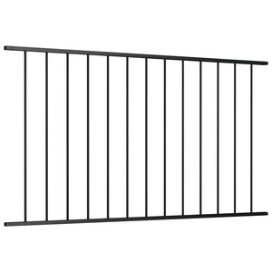 vidaXL Fence Panel Powder-coated Steel 1.7x0.75 m Black