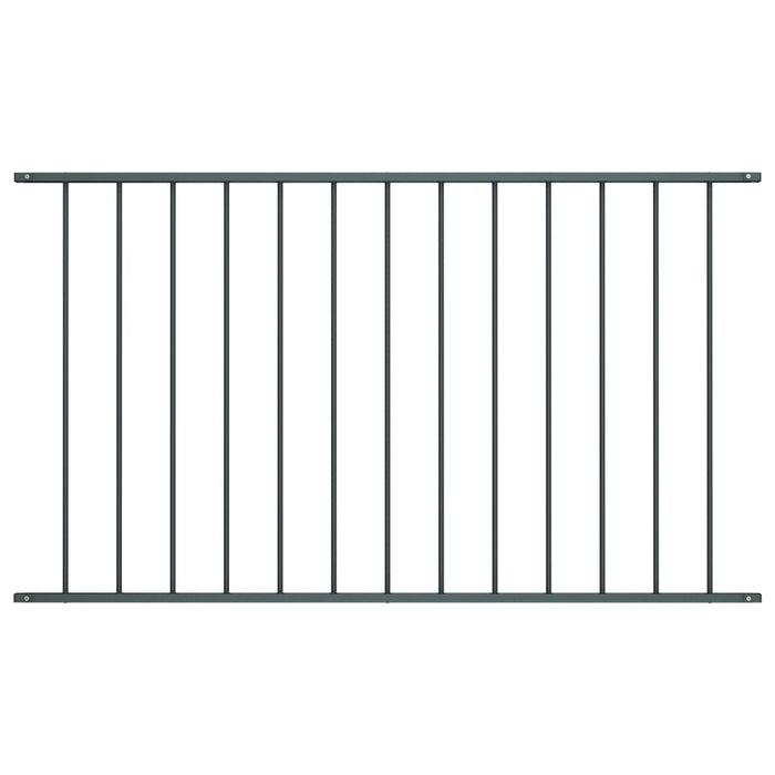 vidaXL Fence Panel Powder-coated Steel 1.7x1.25 m Anthracite