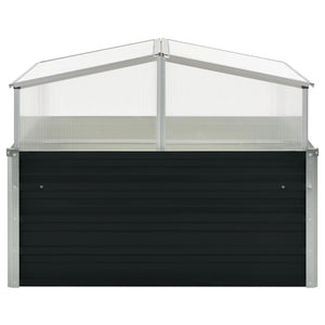 vidaXL Greenhouse Anthracite 100x100x77 cm Galvanised Steel