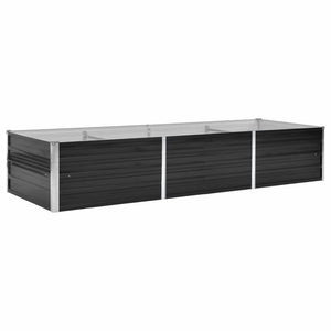 vidaXL Garden Raised Bed Anthracite 240x80x45 cm Galvanised Steel