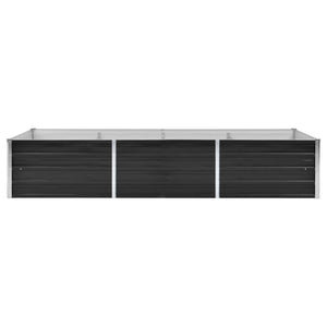 vidaXL Garden Raised Bed Anthracite 240x80x45 cm Galvanised Steel