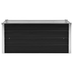 vidaXL Garden Raised Bed Anthracite 100x40x45 cm Galvanised Steel