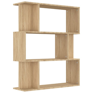 vidaXL Book Cabinet/Room Divider Sonoma Oak 80x24x96 cm Engineered Wood