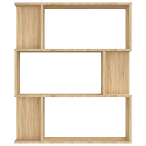 vidaXL Book Cabinet/Room Divider Sonoma Oak 80x24x96 cm Engineered Wood