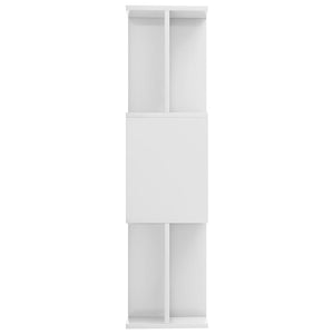 vidaXL Book Cabinet/Room Divider High Gloss White 80x24x96 cm Engineered Wood