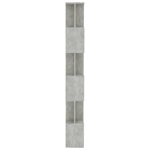 vidaXL Book Cabinet/Room Divider Concrete Grey 80x24x192 cm Engineered Wood