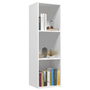 vidaXL Book Cabinet/TV Cabinet White 36x30x114 cm Engineered Wood