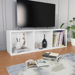 vidaXL Book Cabinet/TV Cabinet White 36x30x114 cm Engineered Wood