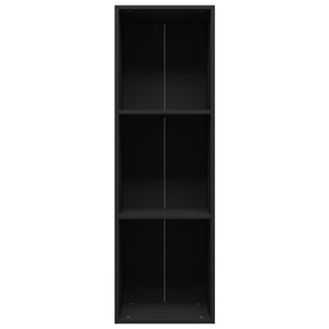 vidaXL Book Cabinet/TV Cabinet Black 36x30x114 cm Engineered Wood