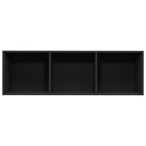 vidaXL Book Cabinet/TV Cabinet Black 36x30x114 cm Engineered Wood