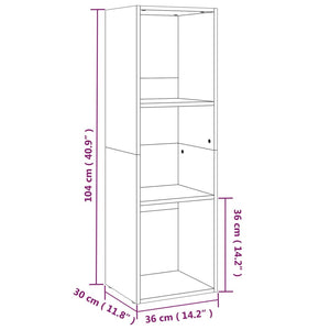 vidaXL Book Cabinet/TV Cabinet Sonoma Oak 36x30x114 cm Engineered Wood