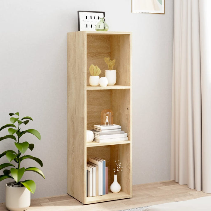 vidaXL Book Cabinet/TV Cabinet Sonoma Oak 36x30x114 cm Engineered Wood