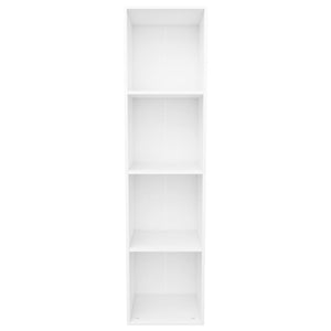 vidaXL Book Cabinet/TV Cabinet White 36x30x143 cm Engineered Wood