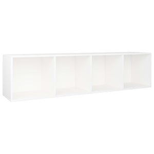 vidaXL Book Cabinet/TV Cabinet White 36x30x143 cm Engineered Wood